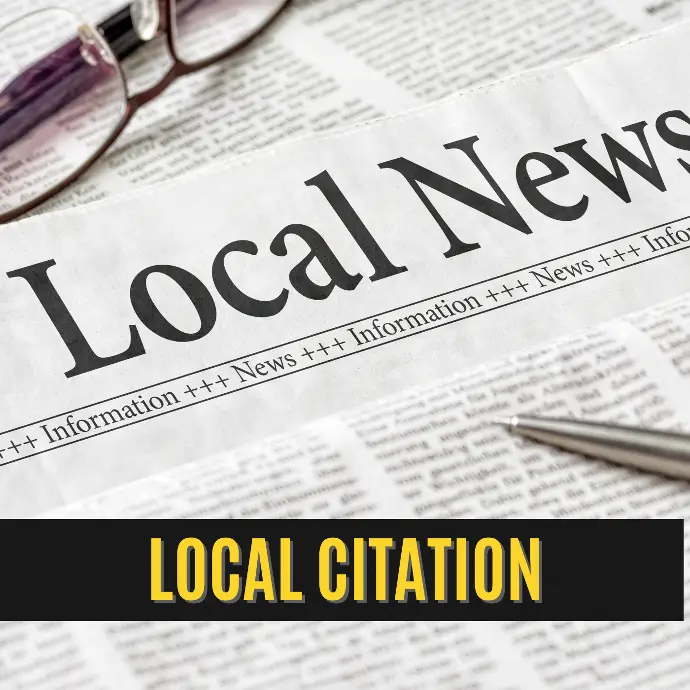 a pair of glasses, a pen and a local news papper