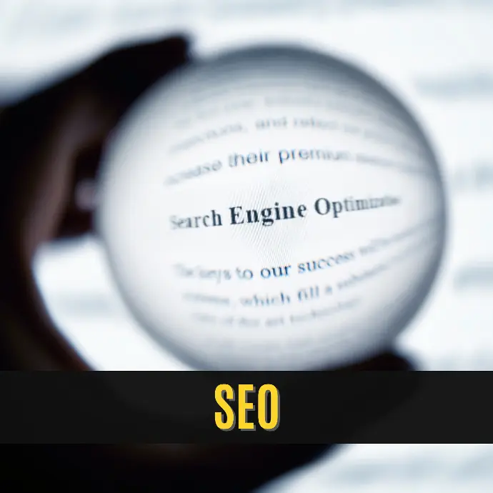 search engine optimisation written on a crystal ball